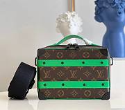 Louis Vuitton LV Handle Soft Trunk Green 21.5x15x.7cm - 1