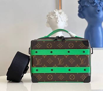Louis Vuitton LV Handle Soft Trunk Green 21.5x15x.7cm
