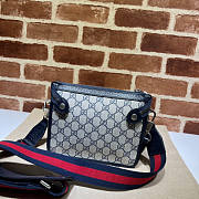 Gucci Messenger Bag With Interlocking G Blue 21x16.5x8cm - 5