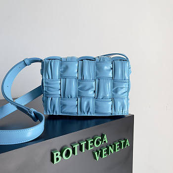 Bottega Veneta Cassette Blue 23x15x5.5cm