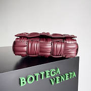 Bottega Veneta Cassette Red Wine 23x15x5.5cm - 3