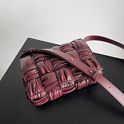 Bottega Veneta Cassette Red Wine 23x15x5.5cm - 5