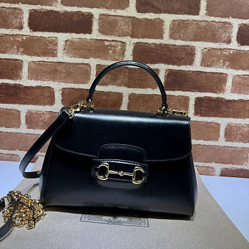 Gucci Horsebit 1955 Medium Bag Black 29x20x13cm