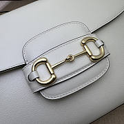 Gucci Horsebit 1955 Medium Bag White 29x20x13cm - 5