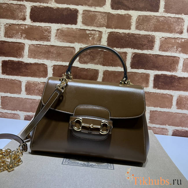 Gucci Horsebit 1955 Medium Bag Brown 29x20x13cm - 1