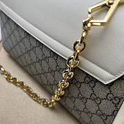 Gucci Horsebit 1955 Medium Bag White And Beige 29x20x13cm - 6