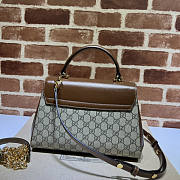 Gucci Horsebit 1955 Medium Bag Brown And Beige 29x20x13cm - 4