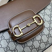 Gucci Horsebit 1955 Medium Bag Brown And Beige 29x20x13cm - 2