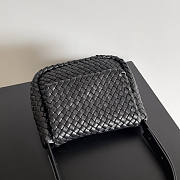 Bottega Veneta Cobble Shoulder Black Bag 27x20x9cm - 6