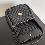 Bottega Veneta Cobble Shoulder Black Bag 27x20x9cm - 3