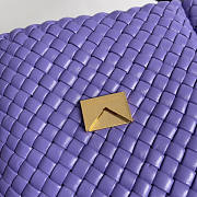 Bottega Veneta Cobble Shoulder Purple Bag 27x20x9cm - 6