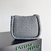 Bottega Veneta Cobble Shoulder Grey Bag 27x20x9cm - 4