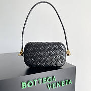 Bottega Veneta Knot Minaudiere On Strap Black 20x12x5.5cm - 1