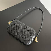 Bottega Veneta Knot Minaudiere On Strap Black 20x12x5.5cm - 6