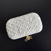 Bottega Veneta Knot Minaudiere White 20x12x5.5cm - 4