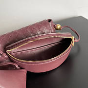 Bottega Veneta Pouch On Strap Wine 18x9x8cm - 6