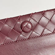 Bottega Veneta Pouch On Strap Wine 18x9x8cm - 3