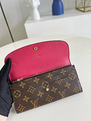 Lousi Vuitton LV Emilie Wallet Monogram Pink Fuchsia 19 x 10 x 2 cm - 5