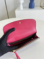 Lousi Vuitton LV Emilie Wallet Monogram Pink Fuchsia 19 x 10 x 2 cm - 2