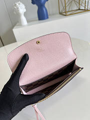 Louis Vuitton LV Emily Wallet Damier Pink Ballerine 19 x 10 x 2 cm - 3