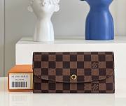 Louis Vuitton LV Emily Wallet Damier Red 19 x 10 x 2 cm - 1