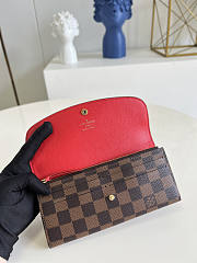 Louis Vuitton LV Emily Wallet Damier Red 19 x 10 x 2 cm - 2