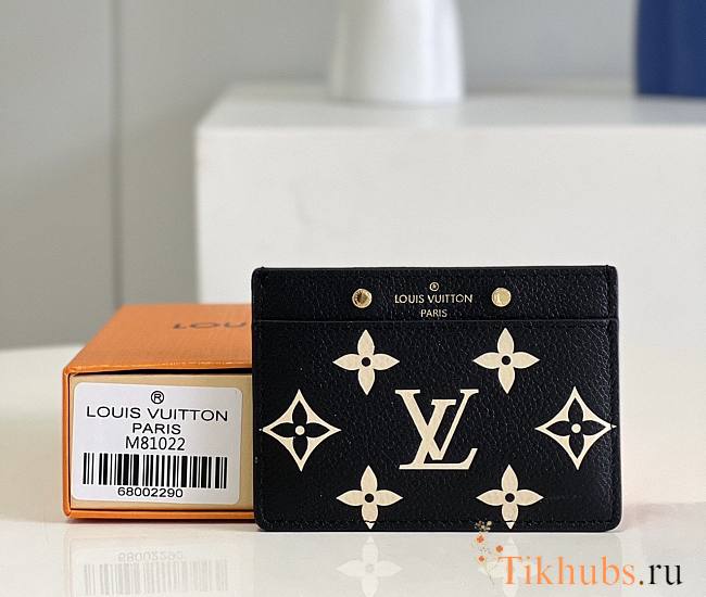 Louis Vuitton LV Card Holder Black 11x7.5cm - 1