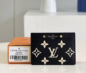 Louis Vuitton LV Card Holder Black 11x7.5cm