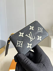 Louis Vuitton LV Key Pouch Black 13.5x7x1.5cm - 3