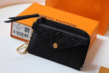 Louis Vuitton LV Card Holder Recto Verso Black 13x9.5x2.5cm