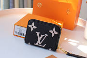 Louis Vuitton LV Zippy Coin Purse Black 11x8.5x2cm - 1