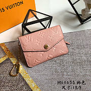 Louis Vuitton LV Kep Pouch Pink 13x9x1.5cm - 1