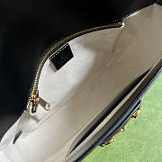 Gucci Horsebit 1955 Patchwork Shoulder Bag Black 30x21x7.5cm - 3