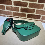 Gucci Horsebit 1955 Small Shoulder Bag Green 20.5x14.5x5cm - 2