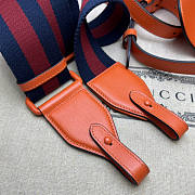 Gucci Horsebit 1955 Small Shoulder Bag Orange 20.5x14.5x5cm - 3