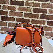 Gucci Horsebit 1955 Small Shoulder Bag Orange 20.5x14.5x5cm - 5