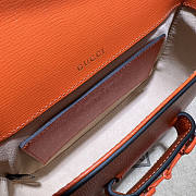 Gucci Horsebit 1955 Small Shoulder Bag Orange 20.5x14.5x5cm - 2