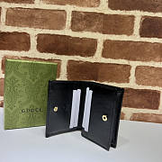 Gucci Horsebit 1955 Card Case Wallet Black 11x8.5x3cm - 2