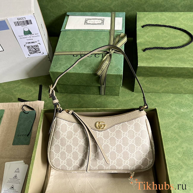 Gucci Ophidia Small Handbag Beige 25x15x6.5cm - 1