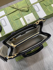 Gucci GG Matelassé Mini Top Handle Bag Black 28x22x10cm - 4