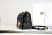 Dior Caro Black Calfskin 25.5x15.5x8cm  - 6