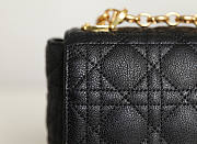 Dior Caro Black Calfskin 25.5x15.5x8cm  - 3