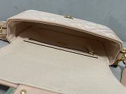 Fendi Baguette Pink FF Canvas Bag 27x6x15cm - 5