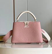 Louis Vuitton Capucines BB Pink And White 27x18x9cm - 1