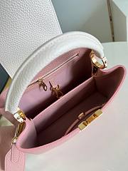 Louis Vuitton Capucines BB Pink And White 27x18x9cm - 3