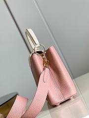 Louis Vuitton Capucines BB Pink And White 27x18x9cm - 4
