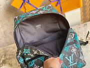 Louis Vuitton LV Discovery Backpack Graffiti Green 30 x 40 x 20 cm - 5