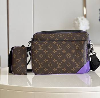 Louis Vuitton LV Trio Messenger Bag Monogram Purple 25 x 18.5 x 7 cm