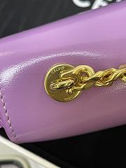 Celine Chain Shoulder Bag Cuir Triomphe Purple 20.5x10.5x4cm - 2