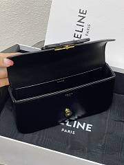 Celine Chain Shoulder Bag Cuir Triomphe Black Gold Chain 20.5x10.5x4cm - 3